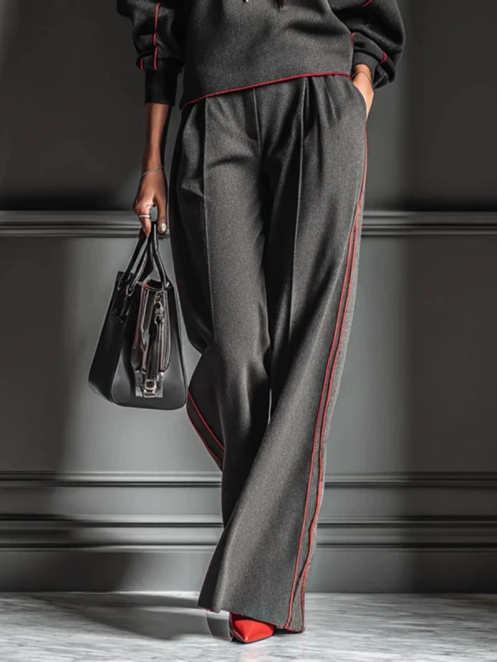 Long Sleeve Hoodie and Matching Casual Pants 2 Piece Set